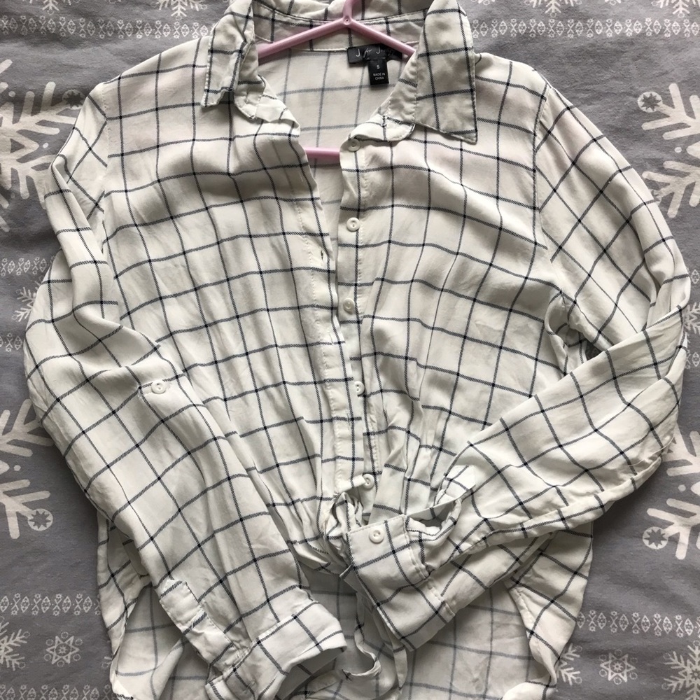 J for Justify Soft Tie Front Blouse size S